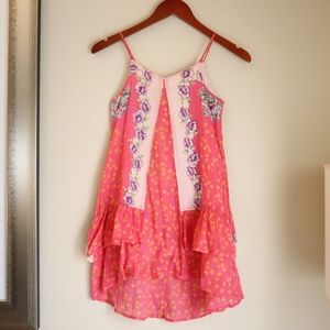 Mimi & Maggie Floral Ruffle Lace Camisole Tank Top